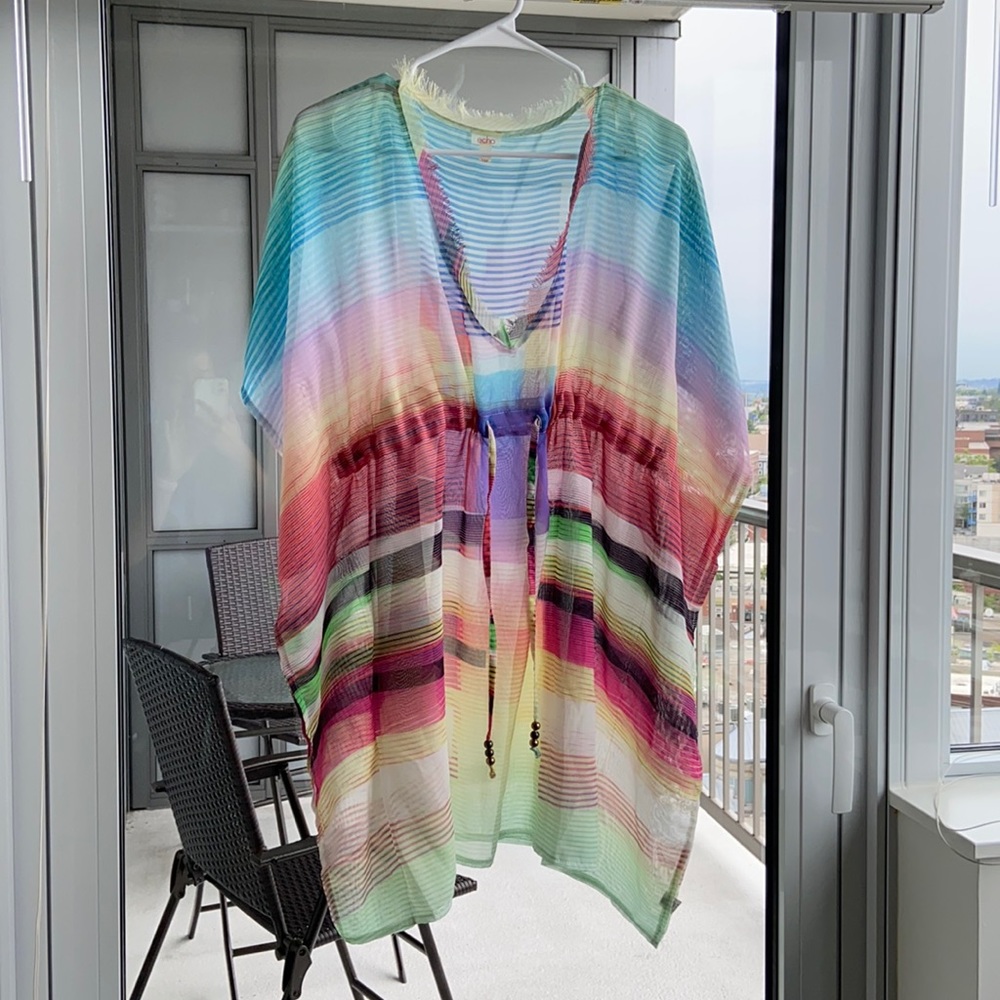 Echo Butterfly Caftan Swim Cover-Up